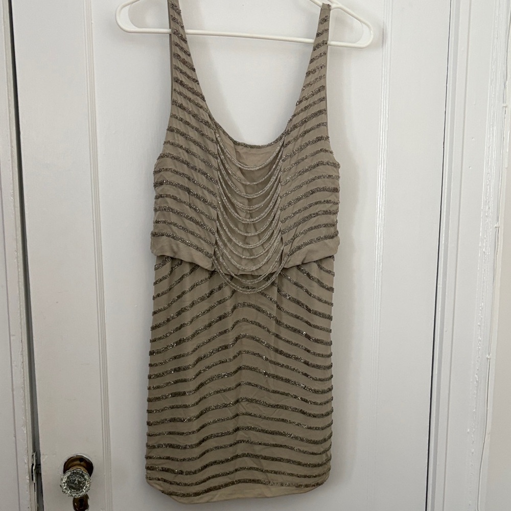 Alice + Olivia Gabby Beaded Blouson Dress